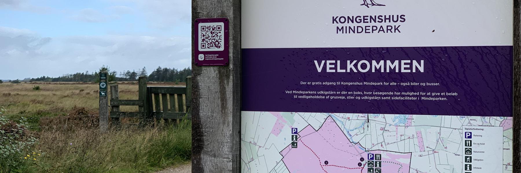 Adgang og oversigt over Kongenshus Mindepark