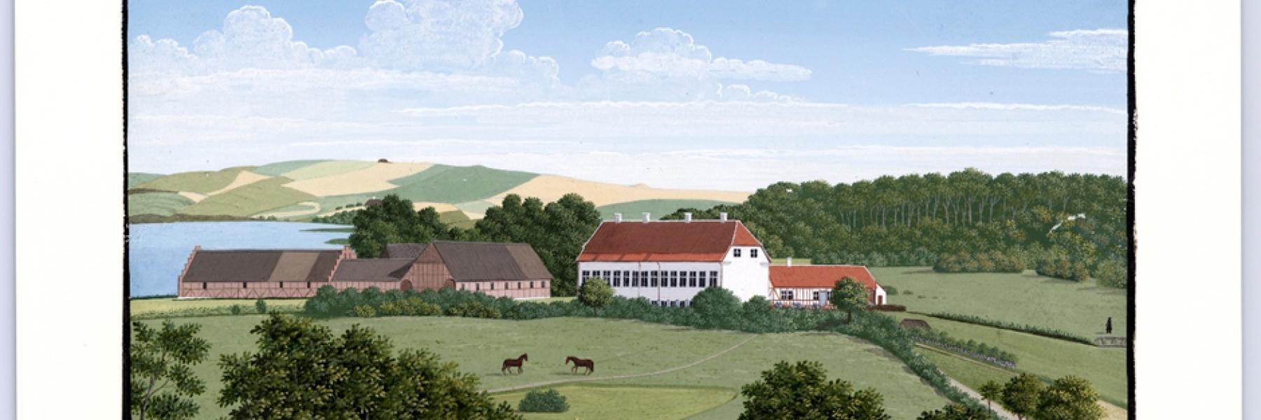 Fussingø Slot- Gouache-Rasmus Kruse
