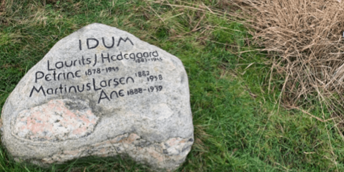 Mindesten - Laurits og Petrine Hedegaard - Kongenshus Mindepark