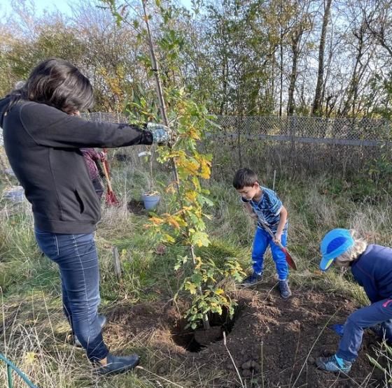 Plantedag hos Blovstrødspejderne